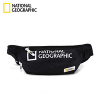 国家地理NATIONAL GEOGRAPHIC新潮牌斜挎包男士腰包2020新款潮流休闲胸包单肩包女 黑色