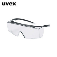 UVEX 9069260护目镜 防雾防刮防冲击防溅射 优维斯super f OTG安全眼镜 黑色 1副装企业定制