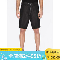 阿玛尼（ARMANI EXCHANGE）男裤时尚徽标短裤五分休闲裤3HZSFM-Z8M8Z Black L