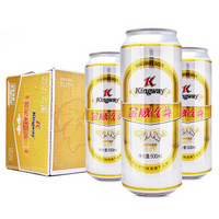 京东PLUS会员：金威啤酒（Kingway）金典啤酒10度500mL*12听整箱装（雪花旗下） *2件