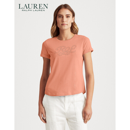 RALPH LAURENLauren/拉夫劳伦女装 2020年秋季徽标T恤60344 650-粉红色 XXS