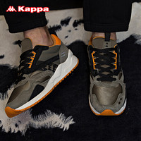 KAPPA卡帕情侣男女运动鞋跑鞋复古休闲鞋串标|K0865MM86 男 暗灰绿-314 36
