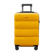 不莱玫高颜值24英寸行李箱女小型轻便拉杆箱网红可爱登机旅行箱子 琥珀黄