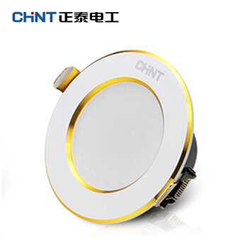 正泰（CHNT）NEP-TD2500364E LED筒灯射灯 照明N9吊顶射灯一体化筒灯 亮白金开孔70-80mm/3W 正白光