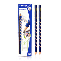 艺雅（LYRA）德国艺雅洞洞铅笔 儿童三角铅笔HB/2H/2B 小学生引导正确握笔姿势 铅笔 12支盒装（HB）