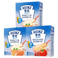 亨氏 (Heinz)  超金健儿优 铁锌钙三文鱼*2+牛肉和番茄*1 米粉  250g 盒装