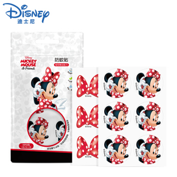 迪士尼（Disney）驱蚊贴 防蚊贴 儿童防蚊贴 宝宝驱蚊扣 米妮户外随身儿童驱蚊用品避蚊贴48片