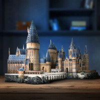 乐立方哈利波特霍格沃茨大城堡立体拼装模型3d拼图iy手工成年 霍格沃茨大礼堂&天文塔