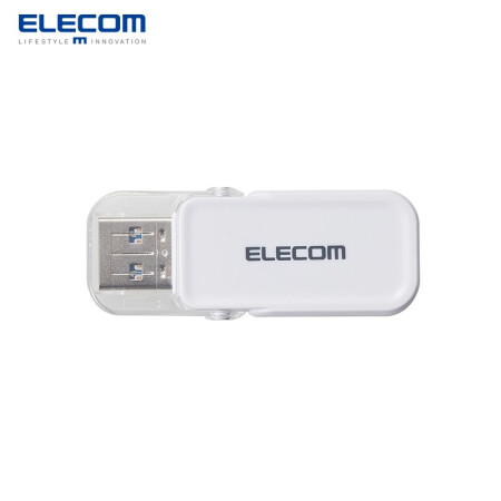 ELECOM日本宜丽客 加密u盘 高速迷你32g64gu盘创意移动防丢U盘 32G白色