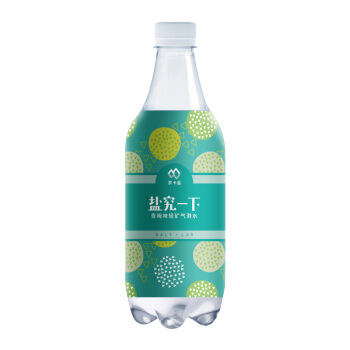 延中 盐究一下 青梅味 茶卡盐轻矿气泡水 470ml *15瓶 整箱装