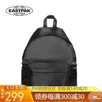 EASTPAK 时尚缎面尼龙双肩包女 简约休闲背包大学生书包男 EK62023Y黑色