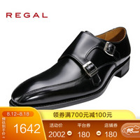 REGAL/丽格商务正装男士皮鞋日本制固特异低帮男鞋W87B B(黑色) 42