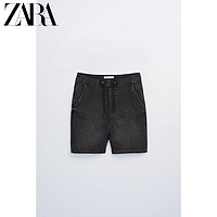 ZARA新款 男装 水洗牛仔布软质夏季休闲短裤 08235350800