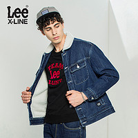 LeeXLINE 20秋冬新款蓝色牛仔外套男夹克潮流上衣L432303UMAZL