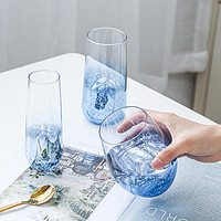 爱屋格林星空杯玻璃杯水杯杯子杯子家用水杯简约 清新 森系杯子女