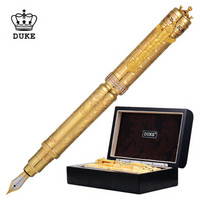 公爵（DUKE）珍藏版18K金笔尖礼品钢笔送礼书写签字书法艺术练字笔金笔木质礼盒装