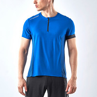 LP 男子运动短袖 健身跑步修身反光T恤 透气干爽舒适 LTM2301O 蓝色 M