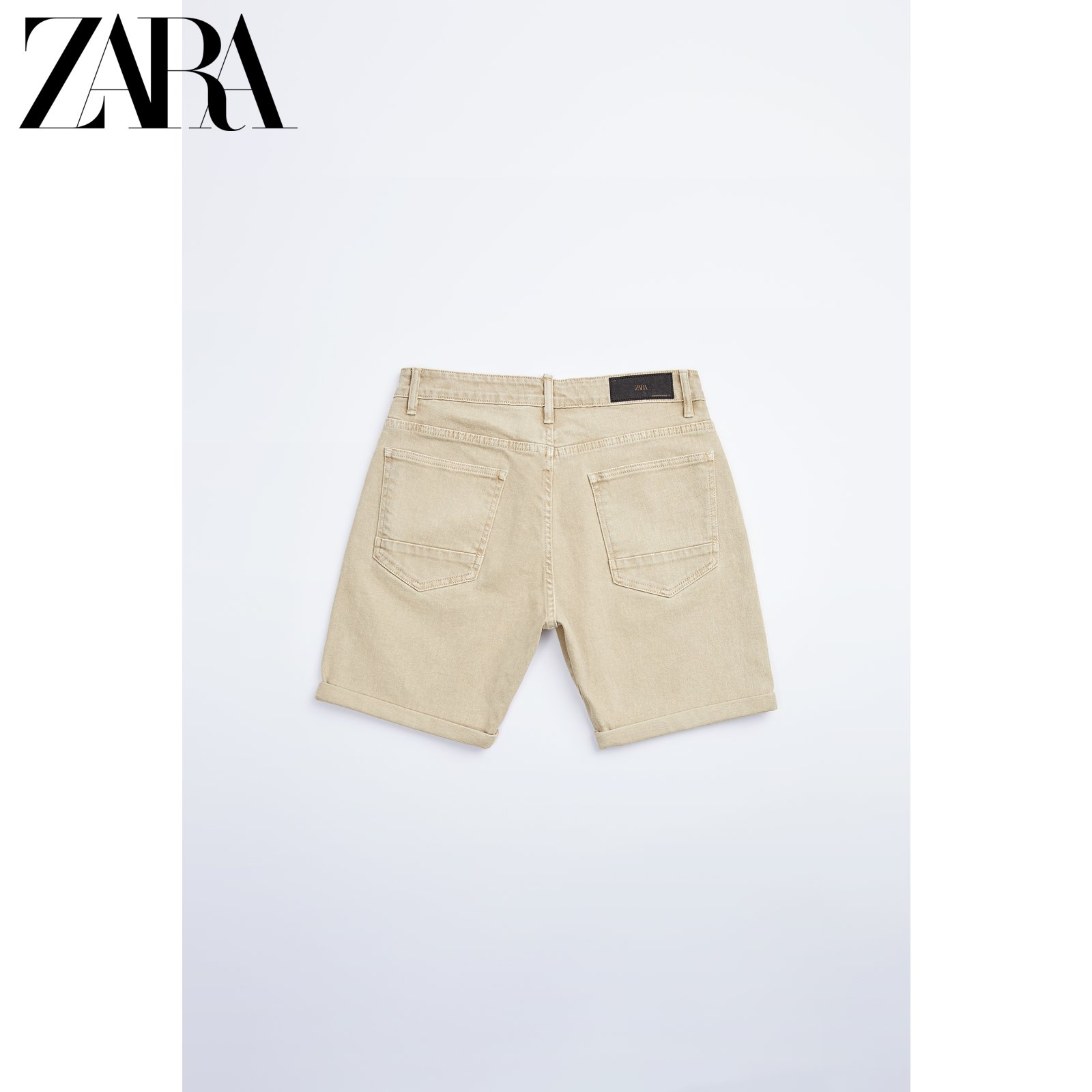 ZARA新款 男装 有色牛仔夏季休闲短裤 05575331710