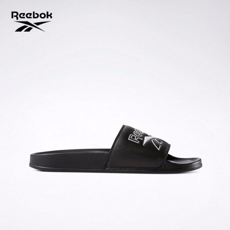 Reebok锐步男女运动夏季拖鞋CLASSICSLIDE复古休闲一字拖DV4908 DV4908_黑色/白/VECTOR SLIDE 44.5