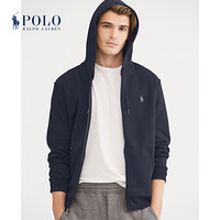 Ralph Lauren/拉夫劳伦男装 经典款双面针织全拉链连帽衫11668 410-海军蓝 XS