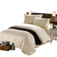 名品居（MINGPINJU） 三件套 被套+床单+枕套 1.2M单人床  定制款  米黄色