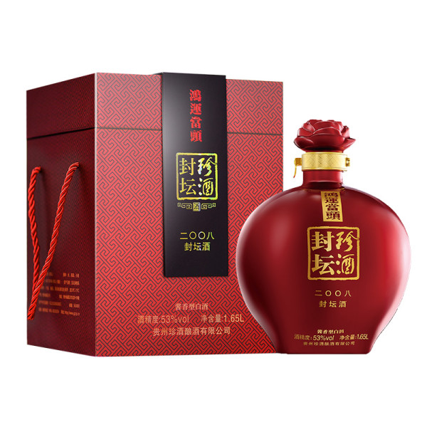 商品kweichow zhenjiu 珍酒 鸿运当头 2008 封坛酒 53%vol 酱香型白酒