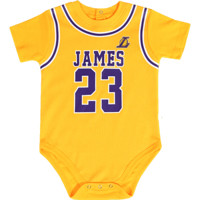 NBA童装 湖人队 詹姆斯 共用款 婴童2件套 套装爬行服 爬服 图片色 18M