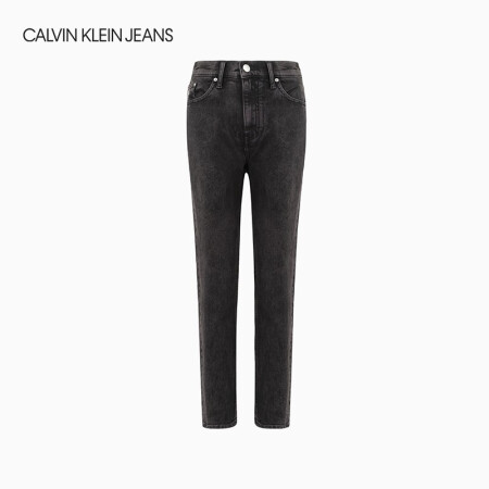 CK JEANS 2020秋冬新款 女装时尚高腰宽松版休闲牛仔裤 J215108 1BY-黑色 25