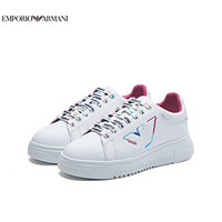 EMPORIO ARMANI 阿玛尼奢侈品20春夏新款女士休闲鞋 X3X024-XM270 WHITE-R740 37M