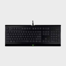 雷蛇razer萨诺狼蛛薄膜有线键盘办公键盘104键4件