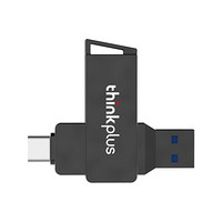 联想ThinkPlus 手机u盘type-c双接口电脑两用移动优盘USB3.0高速U盘 二合一接口 usb3.1 黑色 MU251 128G