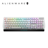 戴尔 外星人 游戏电竞机械键盘 全键无冲单键RGB cherry红轴 AW510K 白色