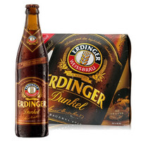 德国原装进口啤酒爱尔丁格艾丁格小麦啤酒黑啤ERDINGER 500ML*12瓶装 整箱装