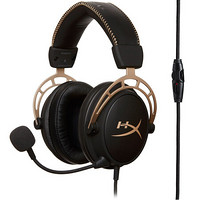 金士顿(Kingston) HyperX 阿尔法金色限量版 双音腔 游戏办公电竞耳机 标配