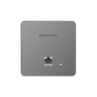 水星网络（Mercury）1200M千兆无线AP面板套装 企业级全屋WiFi别墅大户型覆盖 深空银 千兆面板AP