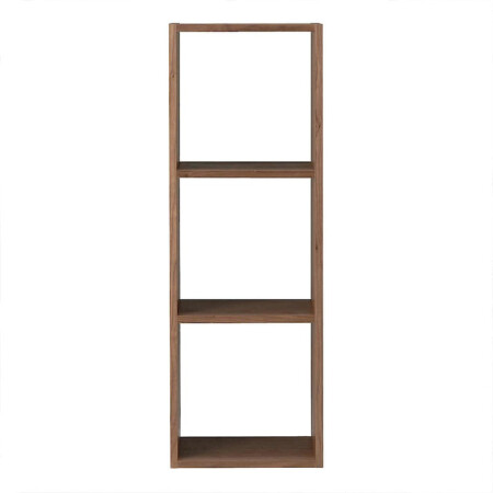 无印良品 MUJI 组合式木架/3层/基本组套/WN 棕色 长42×宽28.5×高121cm