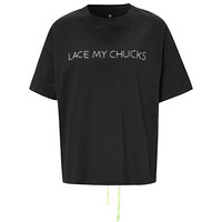 CONVERSE 匡威 女子 Hyper Local Shoelace Graphic SS Tee 短袖T恤 10020850-A02 XL码