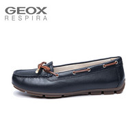 健乐士 GEOX 豆豆鞋D7243A00043 黑色C9997 35