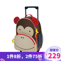 SKIP HOP可爱动物园小童行李箱儿童旅行拉杆箱轻便大容量-3岁或以上 猴子