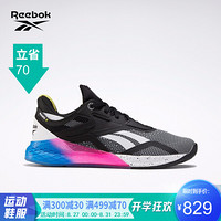 Reebok锐步 运动健身Reebok Nano X女子低帮训练鞋EF7532 FW8208_黑色/白色 39