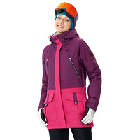 Running river奔流女士户外登山双板滑雪服外套A8010 紫色358 S36