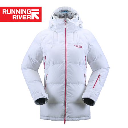 Running river奔流女士保暖棉服冬季户外双板滑雪外套L4983 白色002 XL42