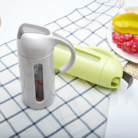 美厨（MAXCOOK） 自动开合 油壶调料瓶玻璃 塑料防漏厨房家用大号酱油醋瓶 灰色单只装 MCPJ383