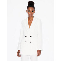 阿玛尼（ARMANI EXCHANGE）女士短款西装外套休闲上衣3HYG01-YNNFZ White 0