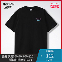 Reebok銳步官方CL X MU VT TEE3男女夏季復古休閑短袖T恤GJ9997