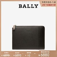 Bally/巴利2020新款EISNER男士黑色商务信封手拿包多隔层6235383