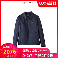 GANT/甘特2020秋冬新品男士净色翻领防风夹克棉服7006077