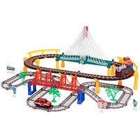 澳乐小火车小汽车轨道车儿童玩具礼物多层超大电动过山车玩具车男孩套装