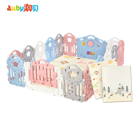 auby 澳贝 拼接围栏游戏安全防护栏室内婴儿童玩具
