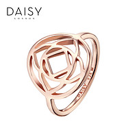 Daisy London脉轮系列几何图案镀玫瑰金个性戒指女 食指百搭指环